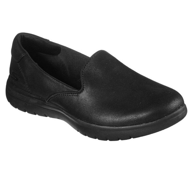 Skechers Dam Svarta Platta Skor - On The Go Flex - Lavish - Sverige (IWFTQ-1275)
